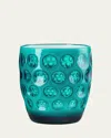 Mario Luca Giusti Acrylic Lente Acrylic Tumbler, Set Of 6 In Grn/wht