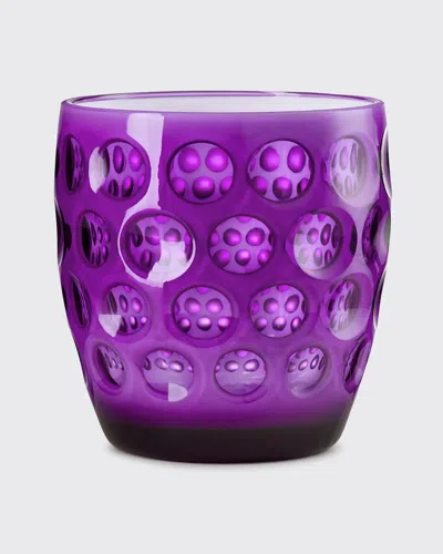 Mario Luca Giusti Lente Tumblers, Set Of 6 In Lav/wht