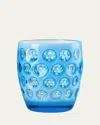 Mario Luca Giusti Lente Tumblers, Set Of 6 In Turq/wht