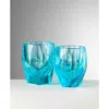 Mario Luca Giusti Milly Tumbler, Set Of 6 In Turquoise