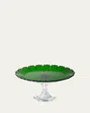 Mario Luca Giusti Ninfea Cake Plate In Green