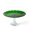 Mario Luca Giusti Ninfea Cake Plate In Green