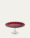 Mario Luca Giusti Ninfea Cake Plate In Red