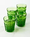 Mario Luca Giusti Palazzo Green Tumblers, Set Of 4 In Green