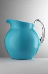 Mario Luca Giusti Palla Glaze Pitcher In Turquoise