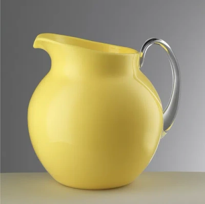 Mario Luca Giusti Palla Glaze Pitcher In Yellow