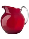 Mario Luca Giusti Palla Translucent Pitcher In Red