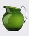 Mario Luca Giusti Palla Transparent Acrylic Pitcher, Green In Clear