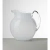 Mario Luca Giusti Palla Transparent Acrylic Pitcher, White
