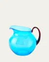 Mario Luca Giusti Pallina Pitcher In Turquoise