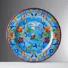 Mario Luca Giusti Melamine Pancale Dinner Plate In Turquoise