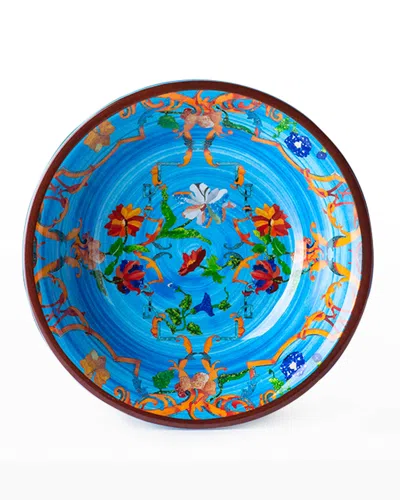 Mario Luca Giusti Pancale Turquoise Bowl In Multi