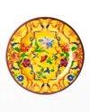 Mario Luca Giusti Acrylic Melamine Pancale Dinner Plate In Yellow