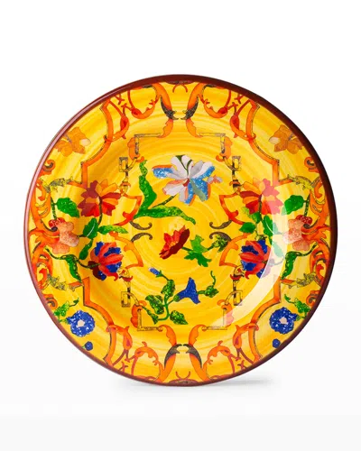 Mario Luca Giusti Pancale Yellow Salad & Dessert Plate In Multi