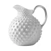 Mario Luca Giusti Gene Krupa Textured Pitcher In White