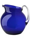 Mario Luca Giusti Round Crystal Jar In Blue