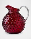 Mario Luca Giusti Sister Rosetta Acrylic Pitcher In Red