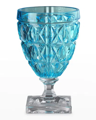 Mario Luca Giusti Stella Wine Glasses, Set Of 6 In Turquoise