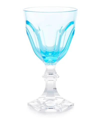 Mario Luca Giusti Turquoise Dolce Vita Wine Goblet In Green