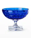 Mario Luca Giusti Winston Footed Coupe Glass In Blue