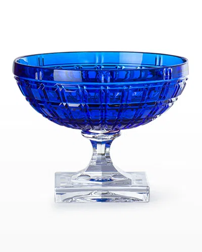 Mario Luca Giusti Winston Footed Coupe Glass In Blue