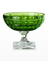 Mario Luca Giusti Winston Footed Coupe Glass In Green
