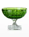 Mario Luca Giusti Acrylic Winston Acrylic Footed Coupe Glass In Green
