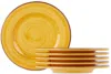 Mario Luca Giusti Yellow Saint Tropez Side Plate Set, 6 Pcs In Yellow