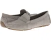 Mario Matteo Massimo Matteo Penny Keeper Loafers Women's Gray Nubuck Moc Toe Casual Zogg982 In Gray
