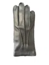 Mario Portolano Nappa Leather Gloves In Gray