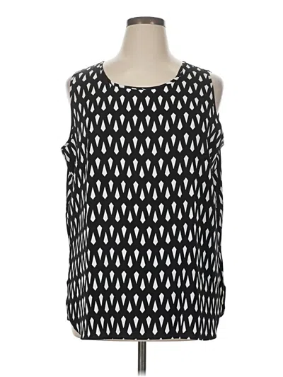Pre-owned Mario Serrani Sleeveless Blouse In Black