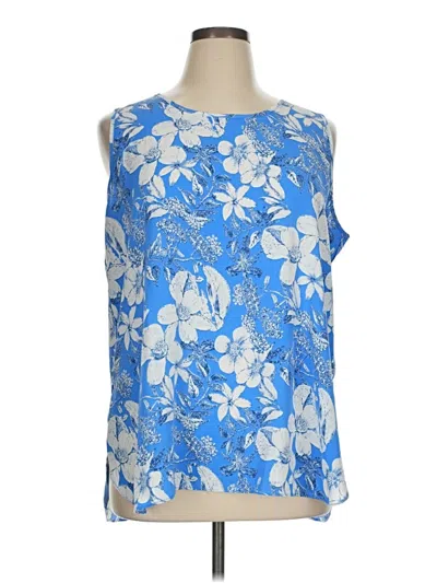 Pre-owned Mario Serrani Sleeveless Blouse In Blue