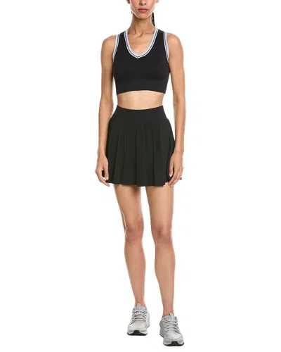 Marion 2pc 5.5in Contrast Trim Tennis Skirt & Padded Top Set In Yellow