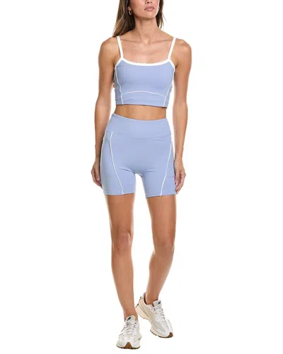 Marion 2pc 5in Athleisure Wear Crop Set In Animal Print