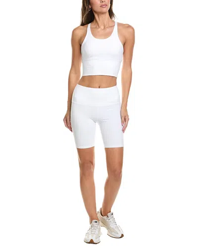 MARION 2PC 7IN DOUBLE STRAP BIKER SHORT SET