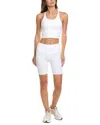 Marion 2pc 7in Double Strap Biker Short Set In Transparent