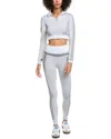 Marion 2pc Active Wear Top & Legging Set In Gray