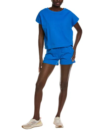 Marion 2pc Boxy Top & Short Set In Blue