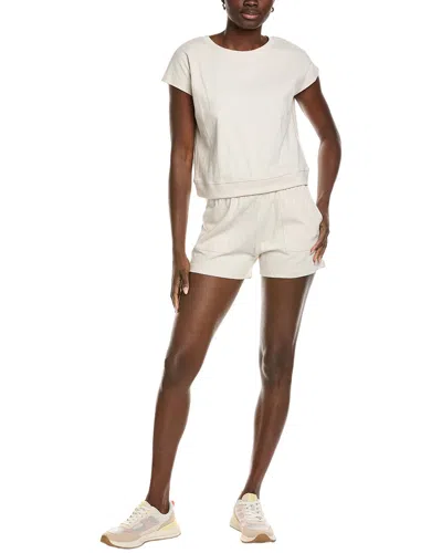 Marion 2pc Boxy Top & Short Set In White