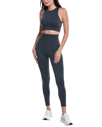 Marion 2pc Bra Top & Legging Set In Black