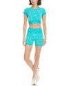 Marion 2pc Crop Top & Short Set In Blue