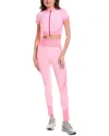 Marion 2pc Diamond Texture Top & Legging Set In Pink