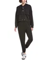 Marion 2pc Double Soft Hoodie & Pant Set In Black