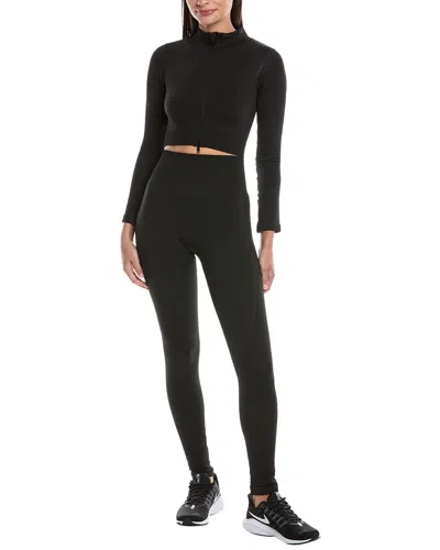 Marion 2pc Jacket & Legging Set In Black