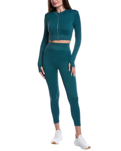 Marion 2pc Jacket & Legging Set In Blue