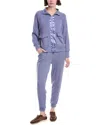 Marion 2pc Sateen Soft Sweater & Pant Set In Blue