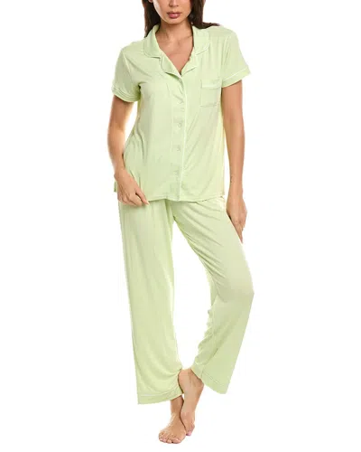 Marion 2pc Soft Stretch Pajama Set In Green