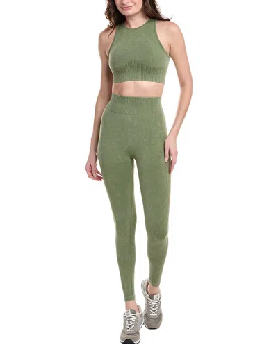 Marion 2pc Top & Legging Set In Green