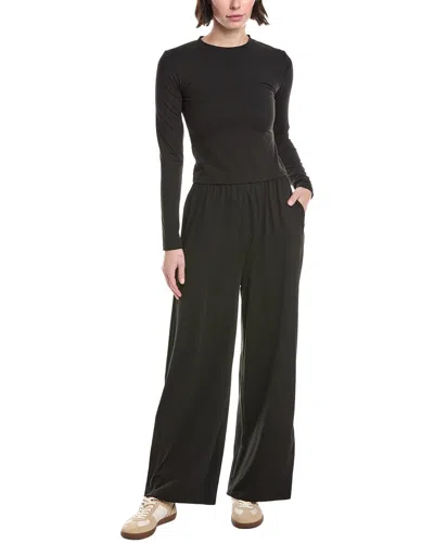 Marion 2pc Top & Lounge Pant Set In Black