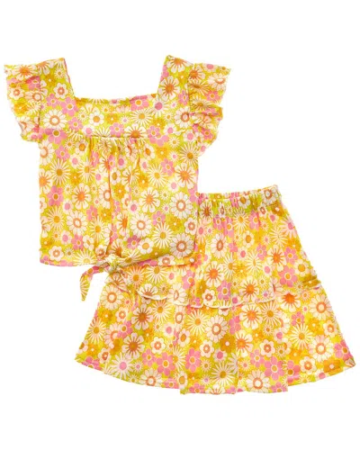 Marion Kids' 2pc Top& Skirt Set In Multi